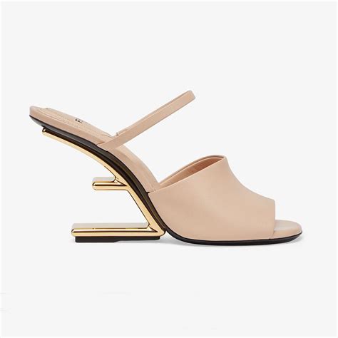 fendi leather sandals|fendi heels sandals.